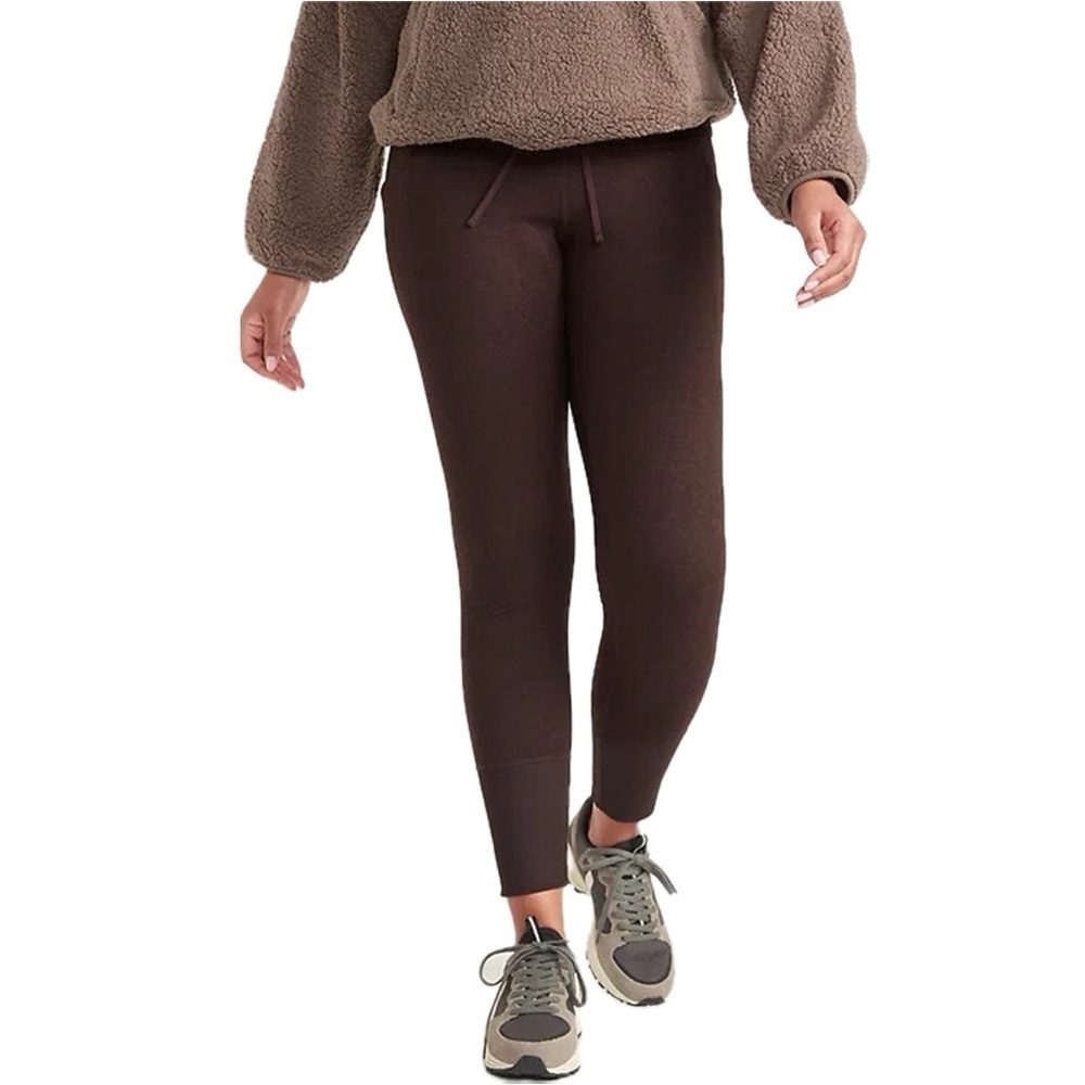Old Navy Plum Wine High-Waisted CozeCore Side-Pocket Jogger Leggings 4LM12.5 - Picture 2 of 8